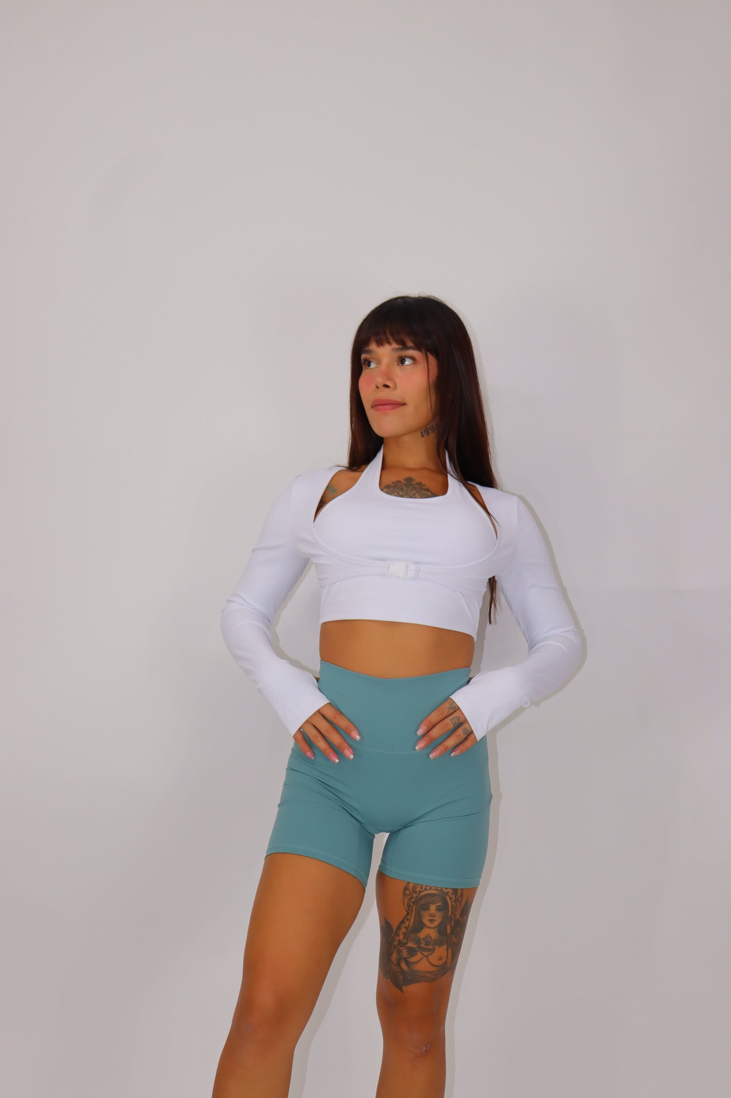 Biker Shorts Valentina - Verde jungle light