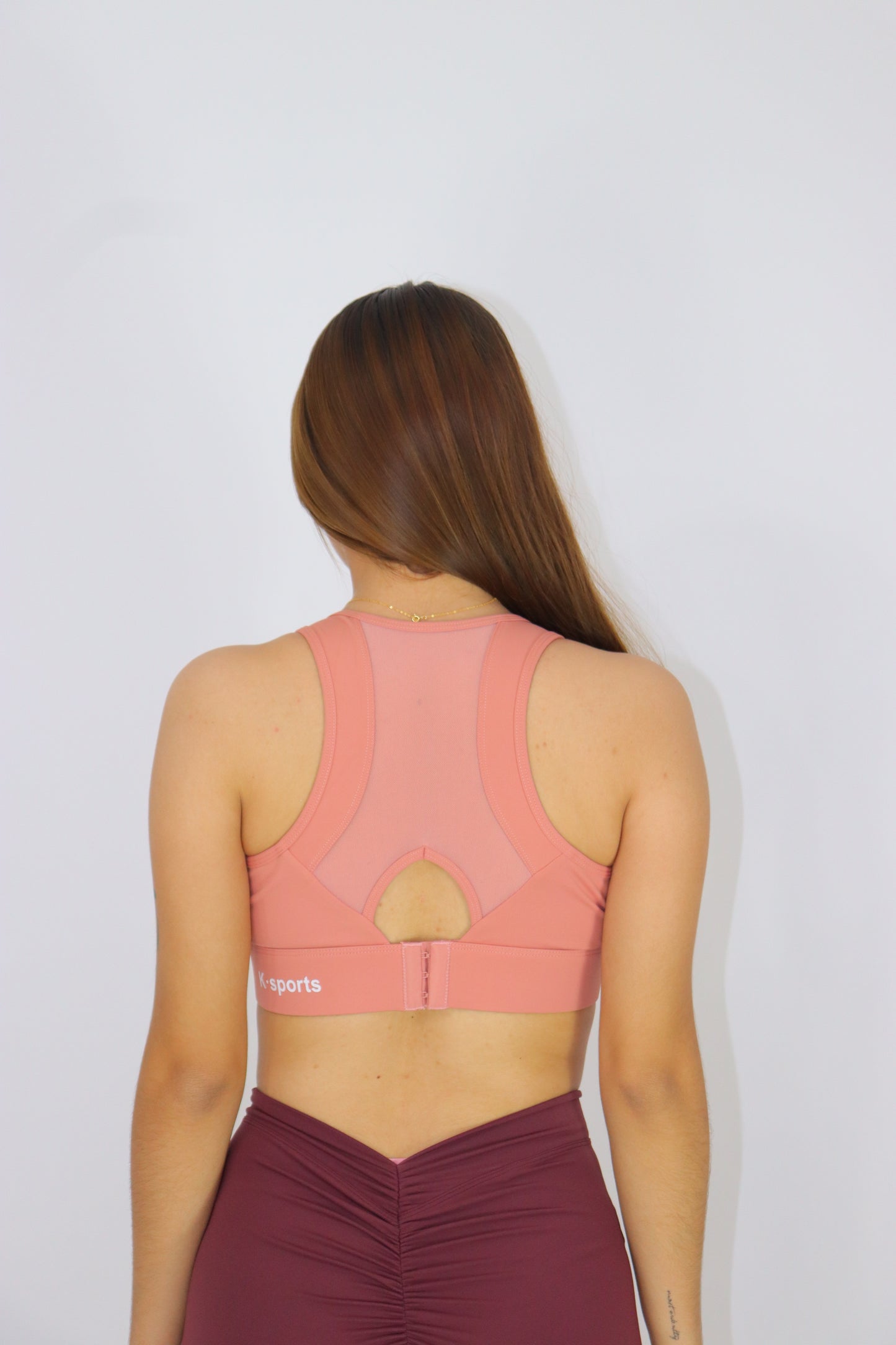 ACTIVEWEAR Top Diana de alto IMPACTO- Durazo