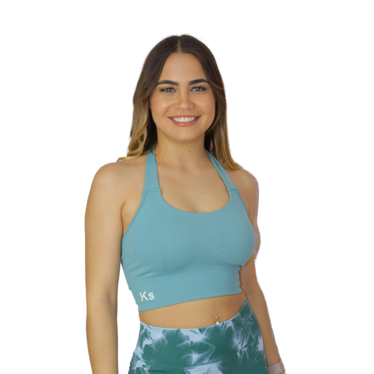 URANUS top Halter seamless - VERDE