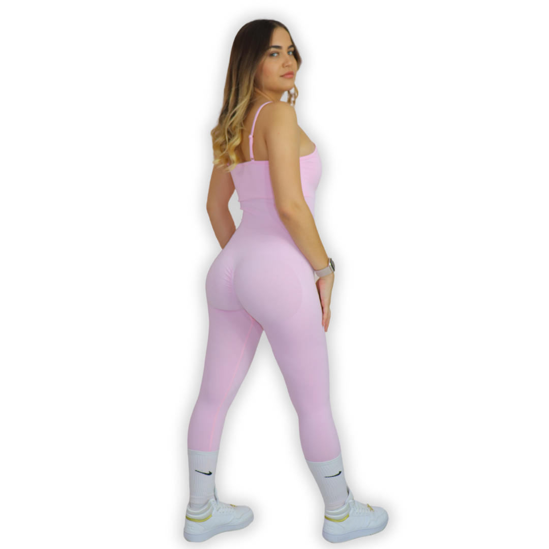 Jumpsuit body seamless - Baby pink