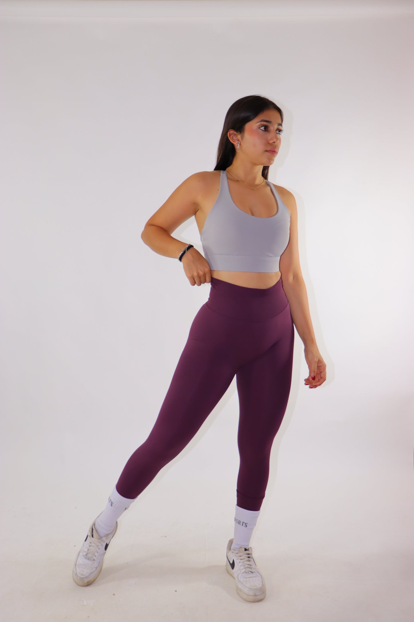 Leggins peach seamless - morado uva