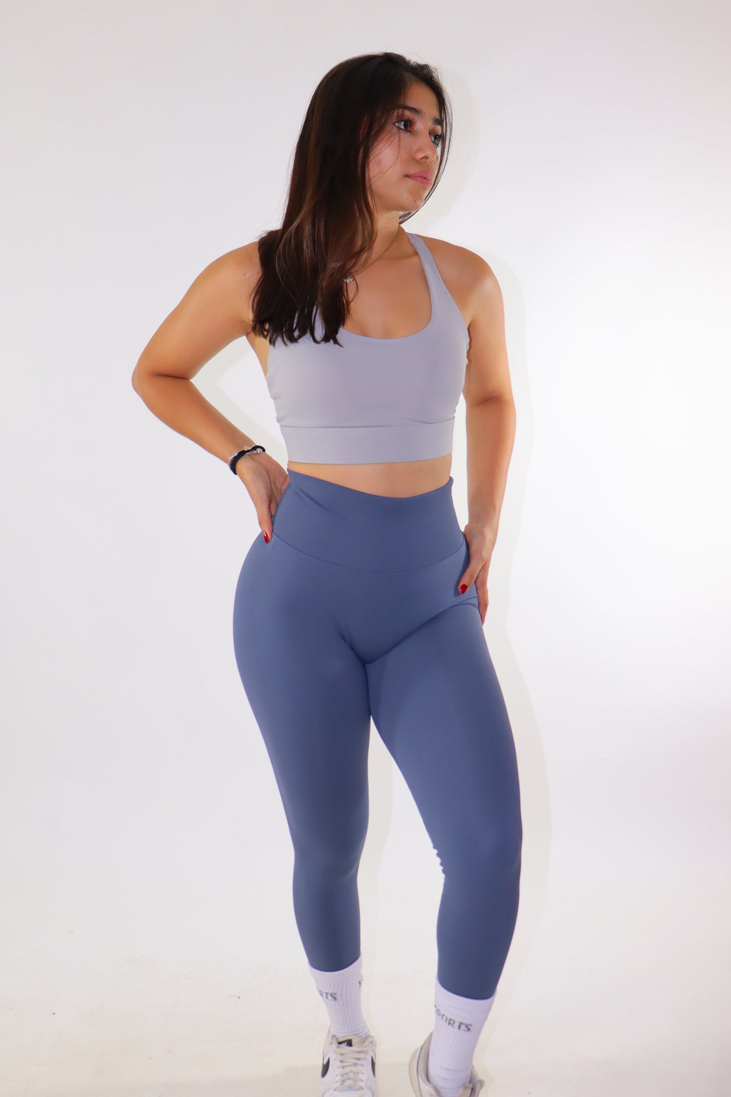 Leggins peach seamless - Gris oxford