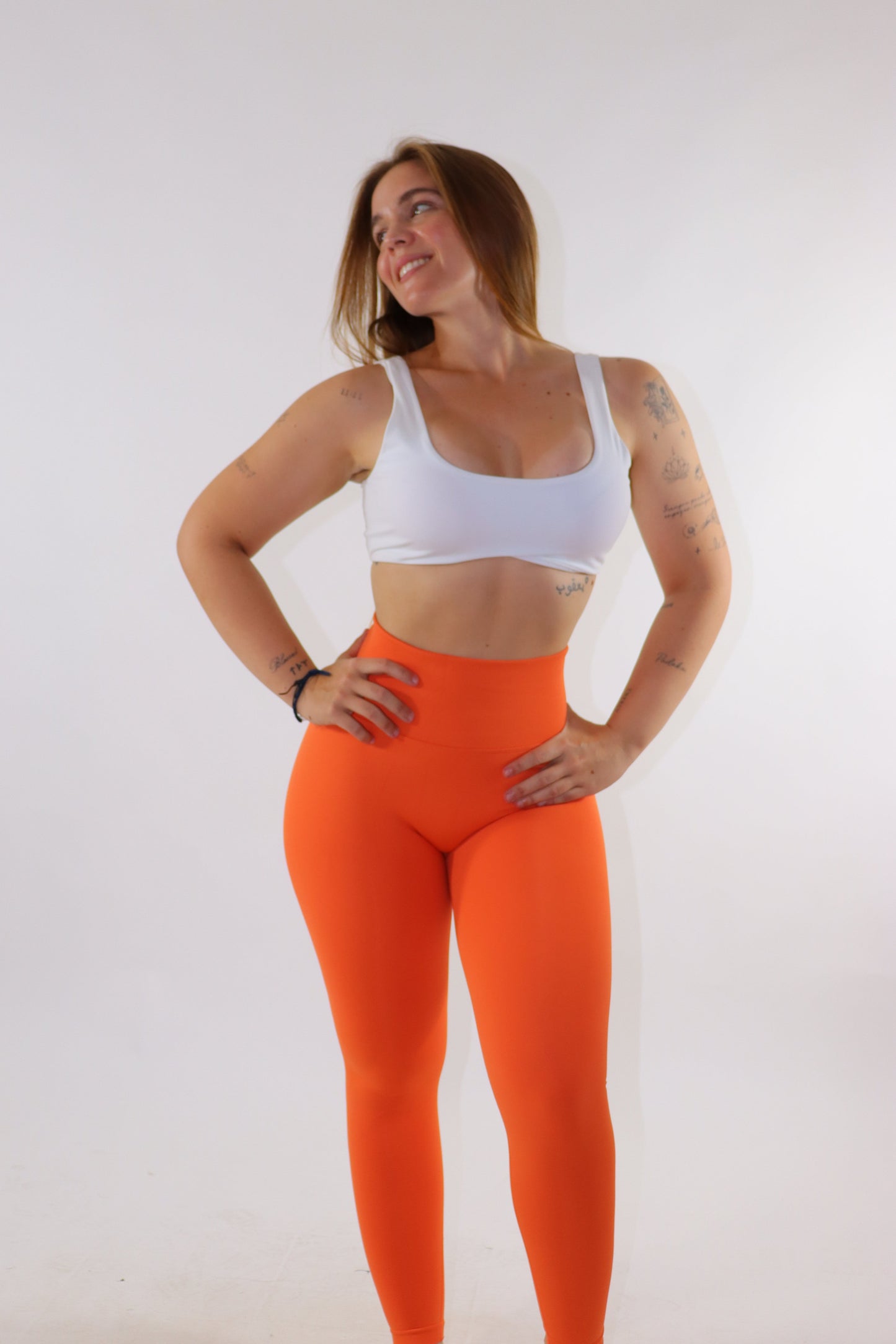 Leggins peach seamless - Naranja