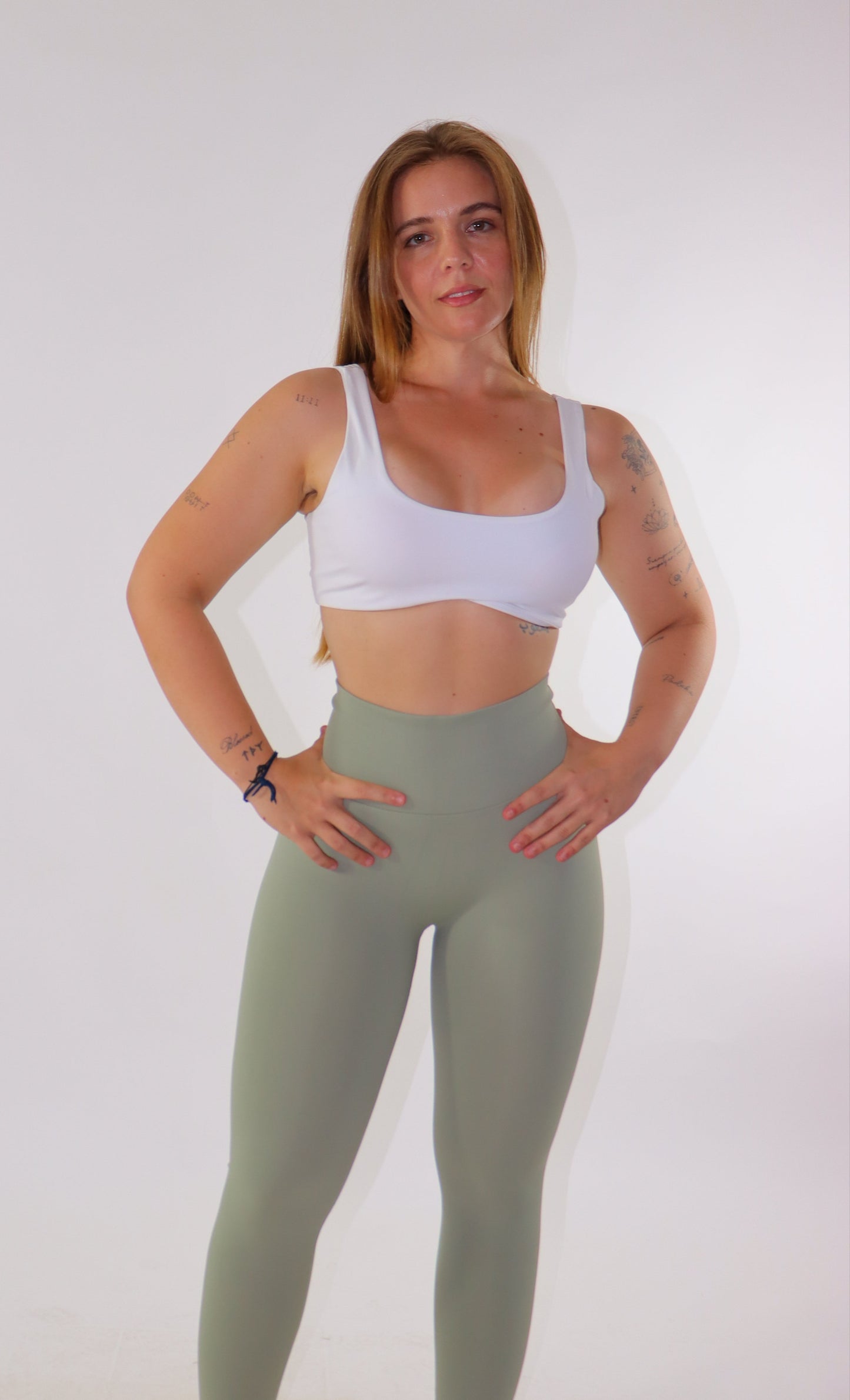 Leggins peach seamless - Verde