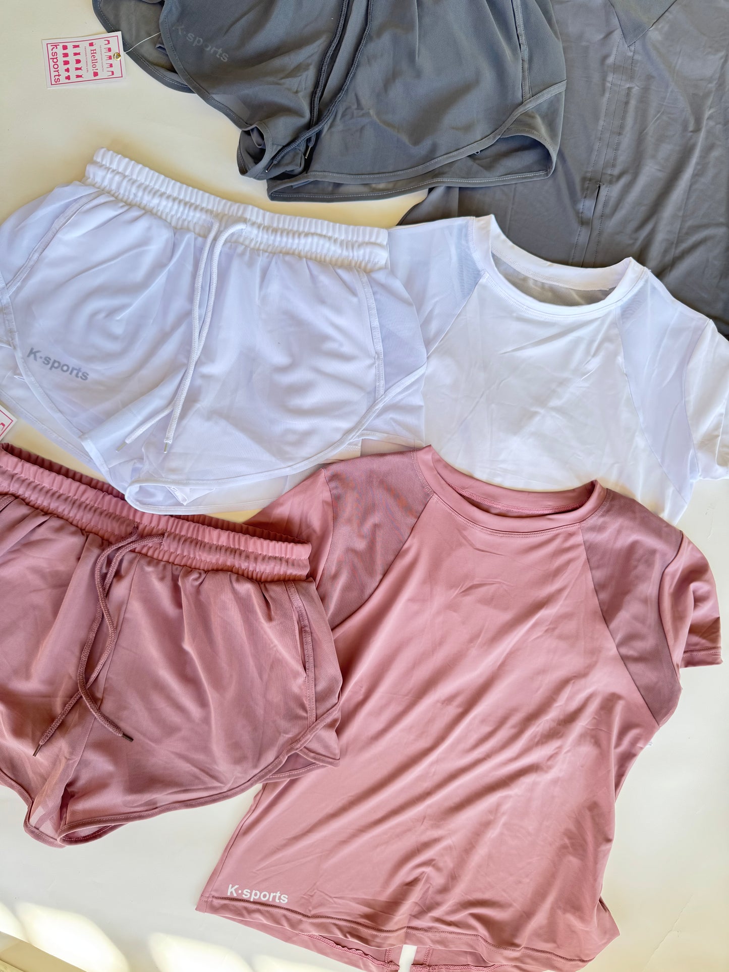 Set Running de short y blusa