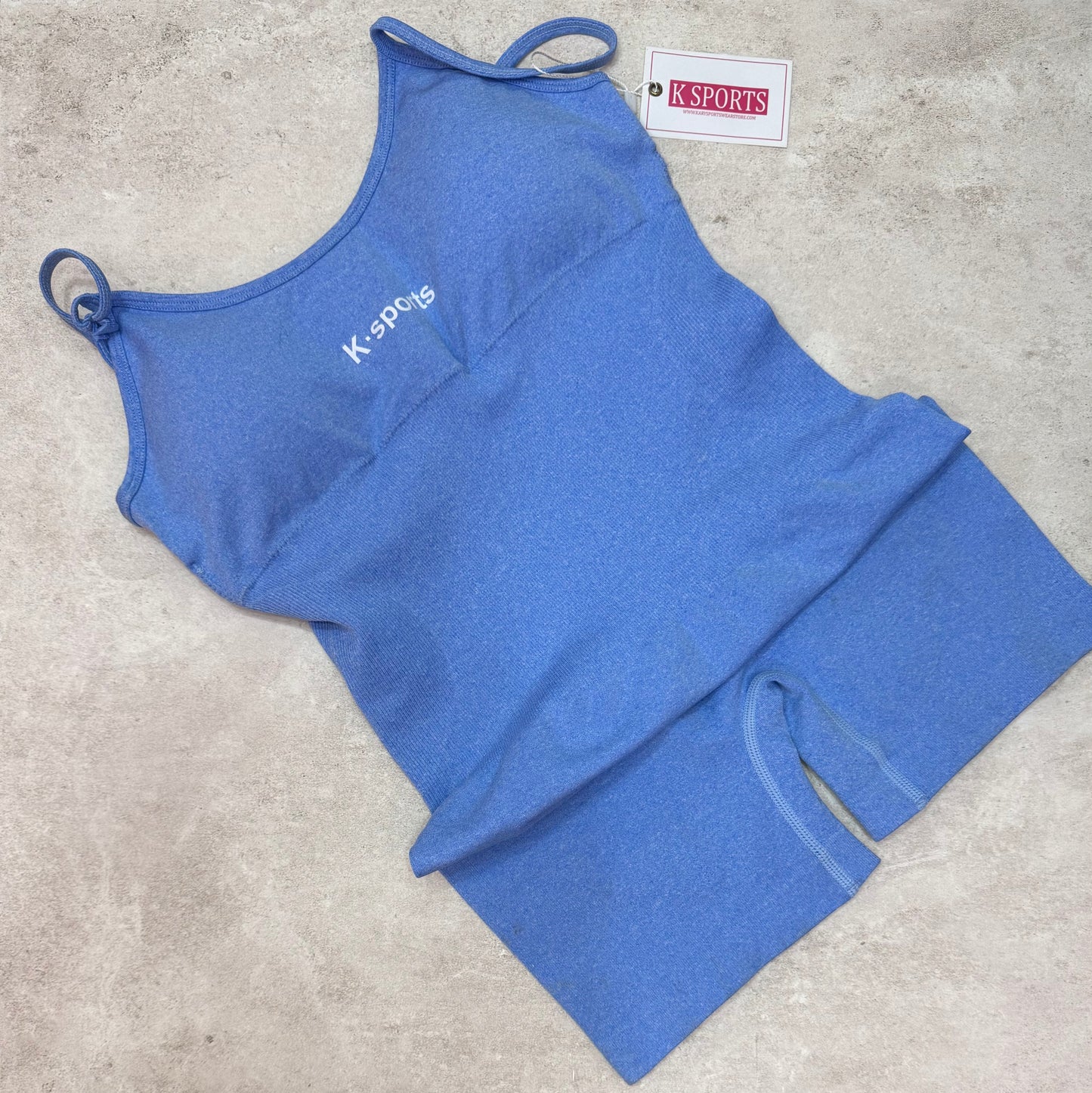 Body Enterizo Seamless - Bloom Azul