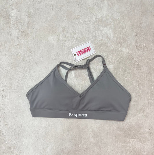 Top Olivia  Tirantes Cruzados 4 estilos- Gris