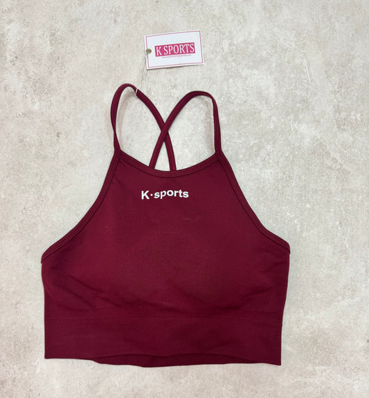 TOP OLIMPIC SEAMLESS - ROJO BORGOÑA