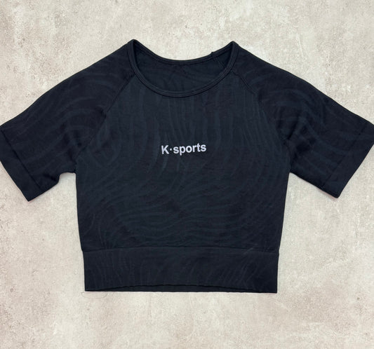 Blusa deportiva Track - Negro