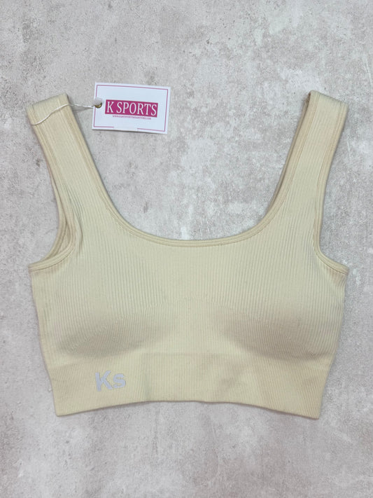 TOP ACANALADO SUPER GRUESO SEAMLESS-Beige