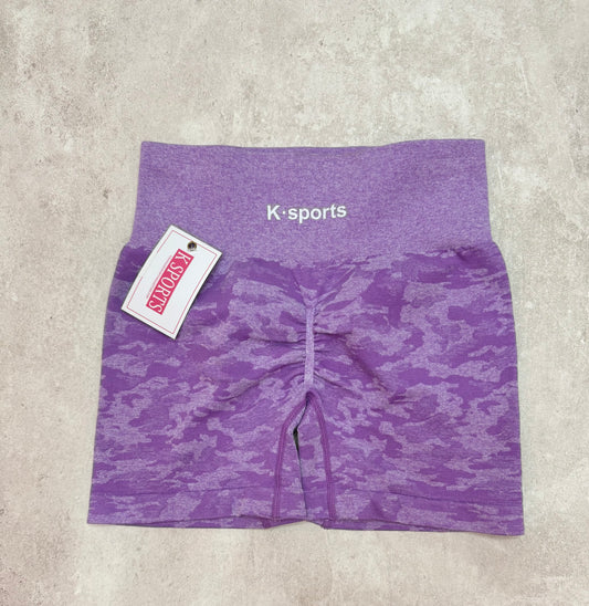 Shorts Camuflaje -lila