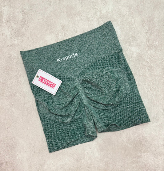 Shorts seamless Triple enfoque - verde