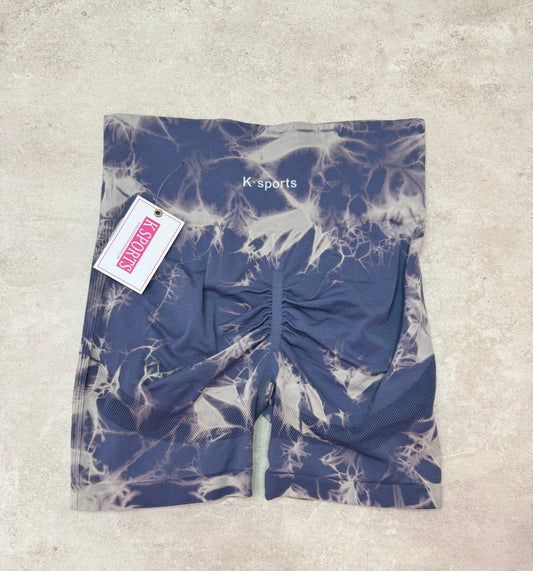 Short Deportivo Tie- Dye Seamless -Morado suave