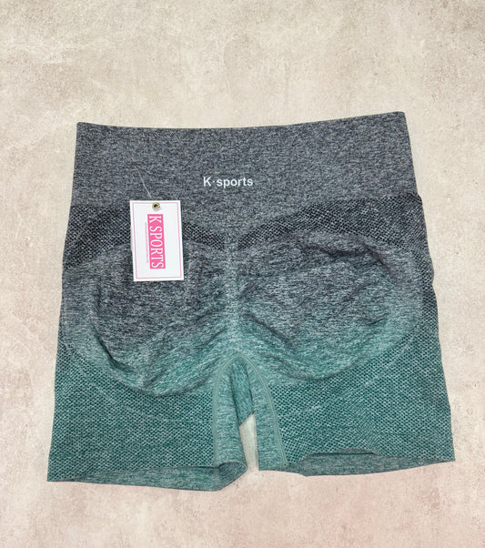 Shorts seamless Triple enfoque - Degradado verde