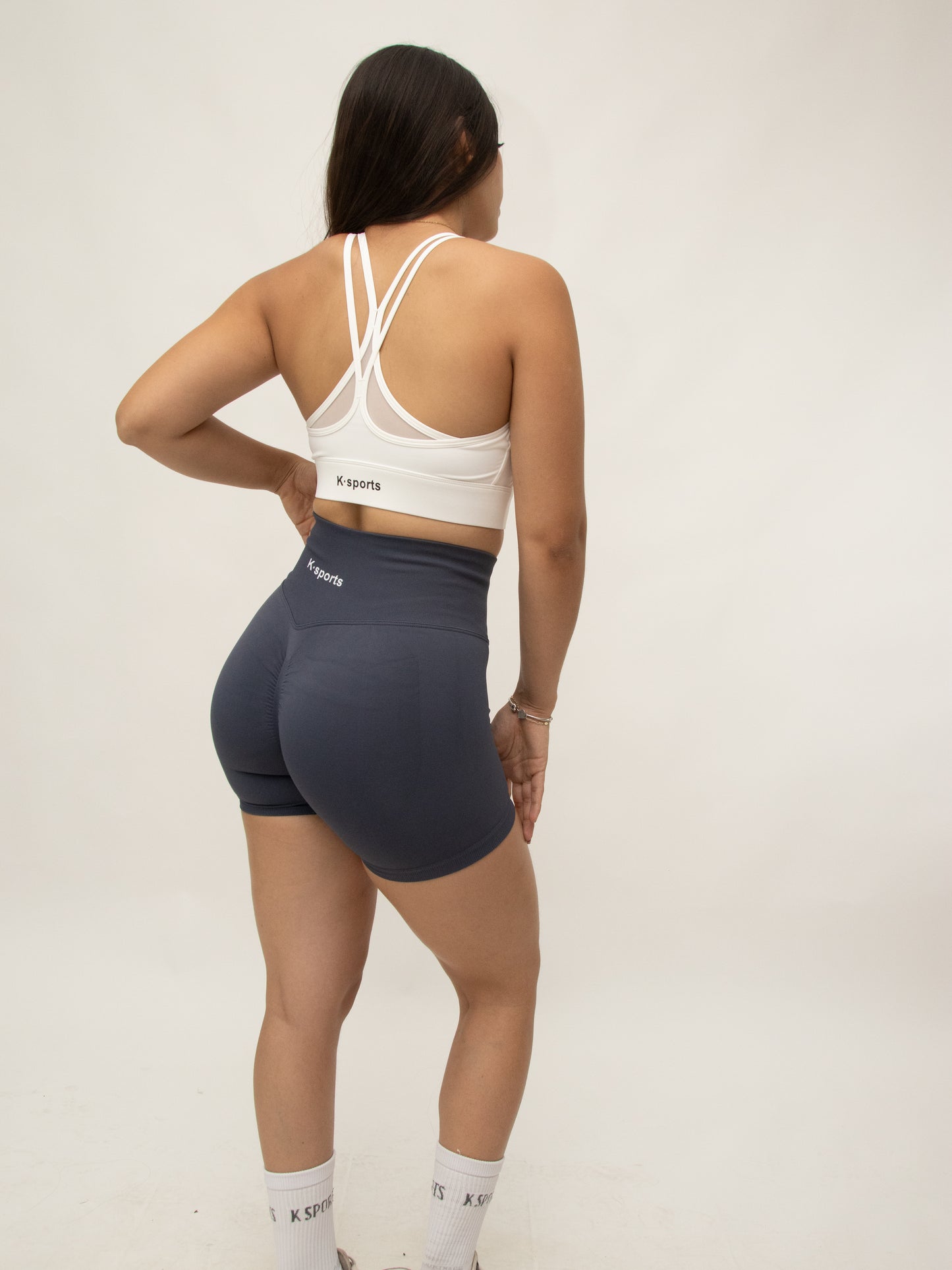 Shorts Seamless peach - Gris