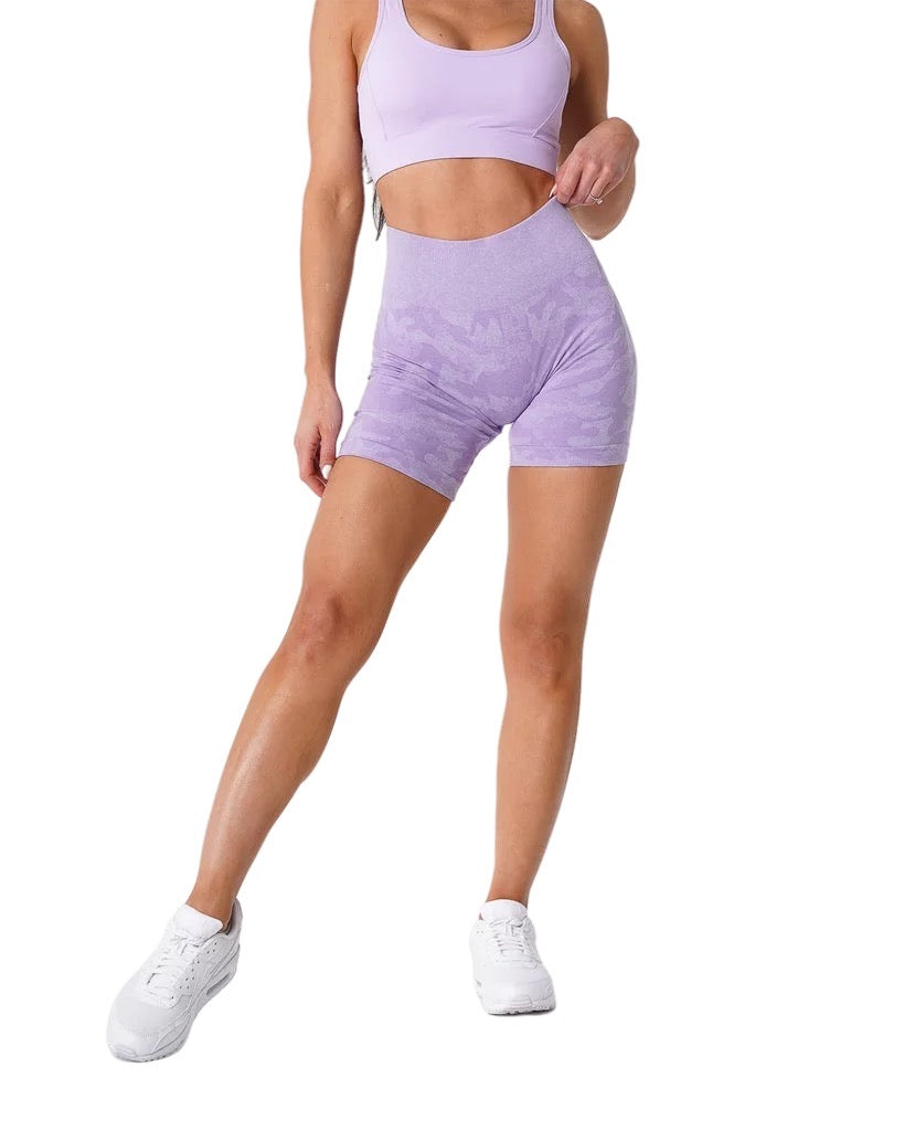 Shorts Camuflaje -lila