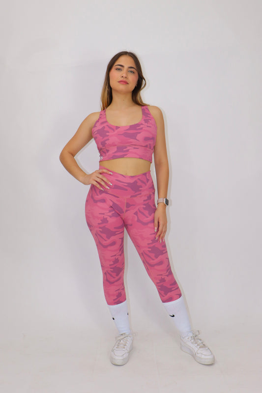 Set YOGA CAMUFLAJE - rosa