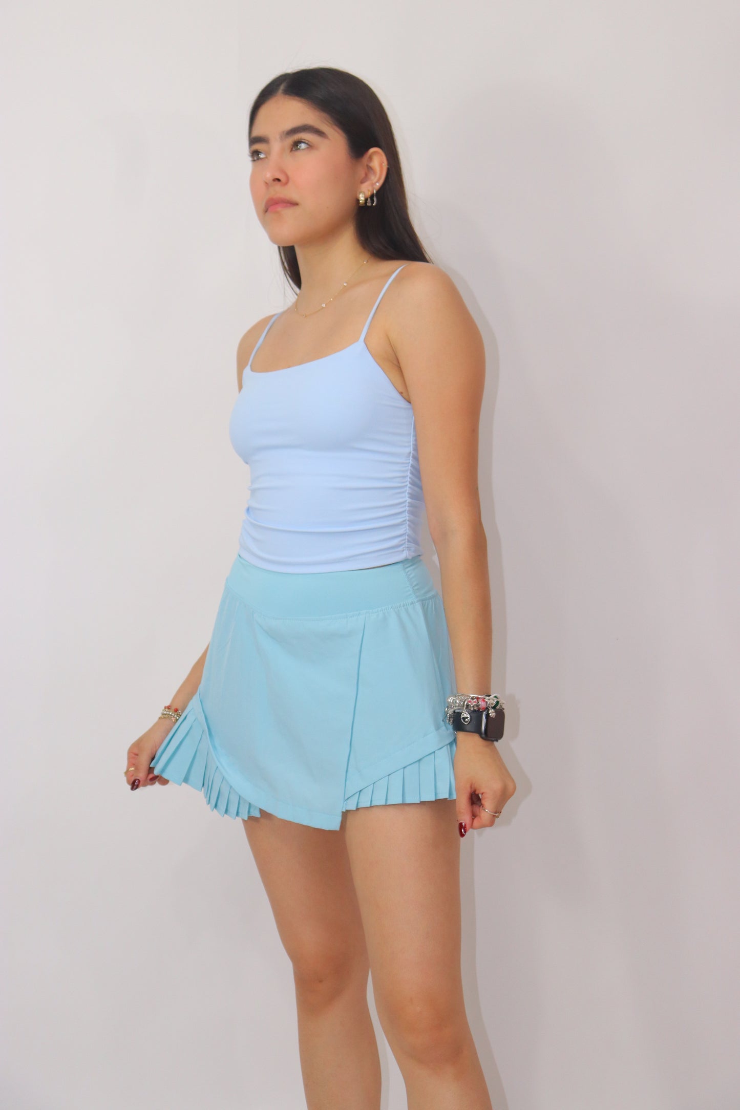 Falda short bella - azul