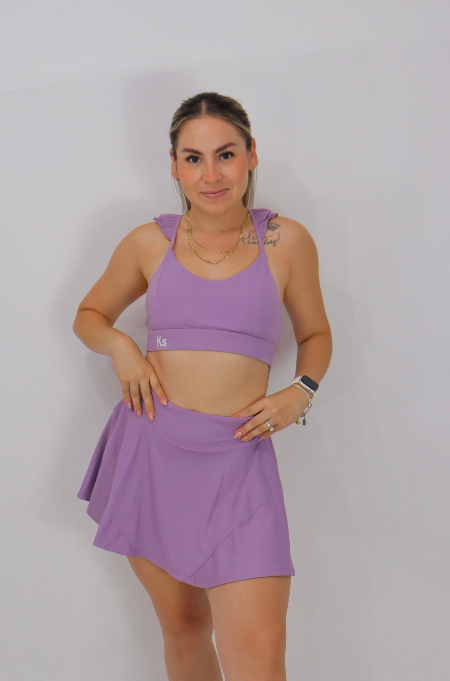 Conjunto Lotus FALDA y TOP - LILA