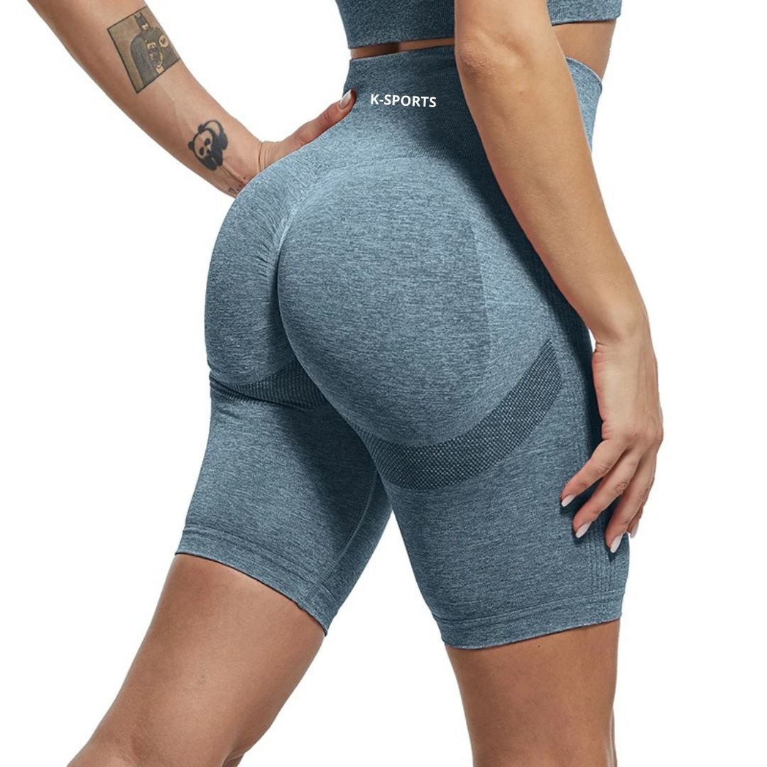 Shorts bikers Seamless- Gris Azulado