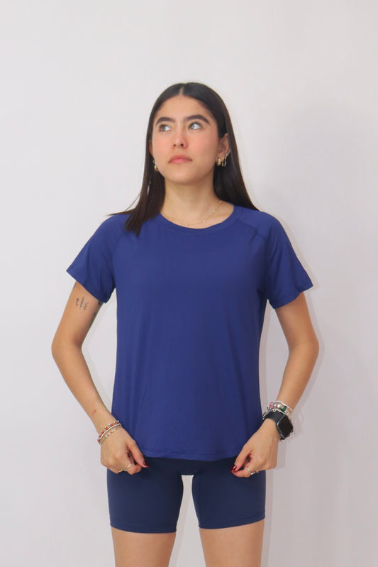 Blusa Rose Mangas - Marino