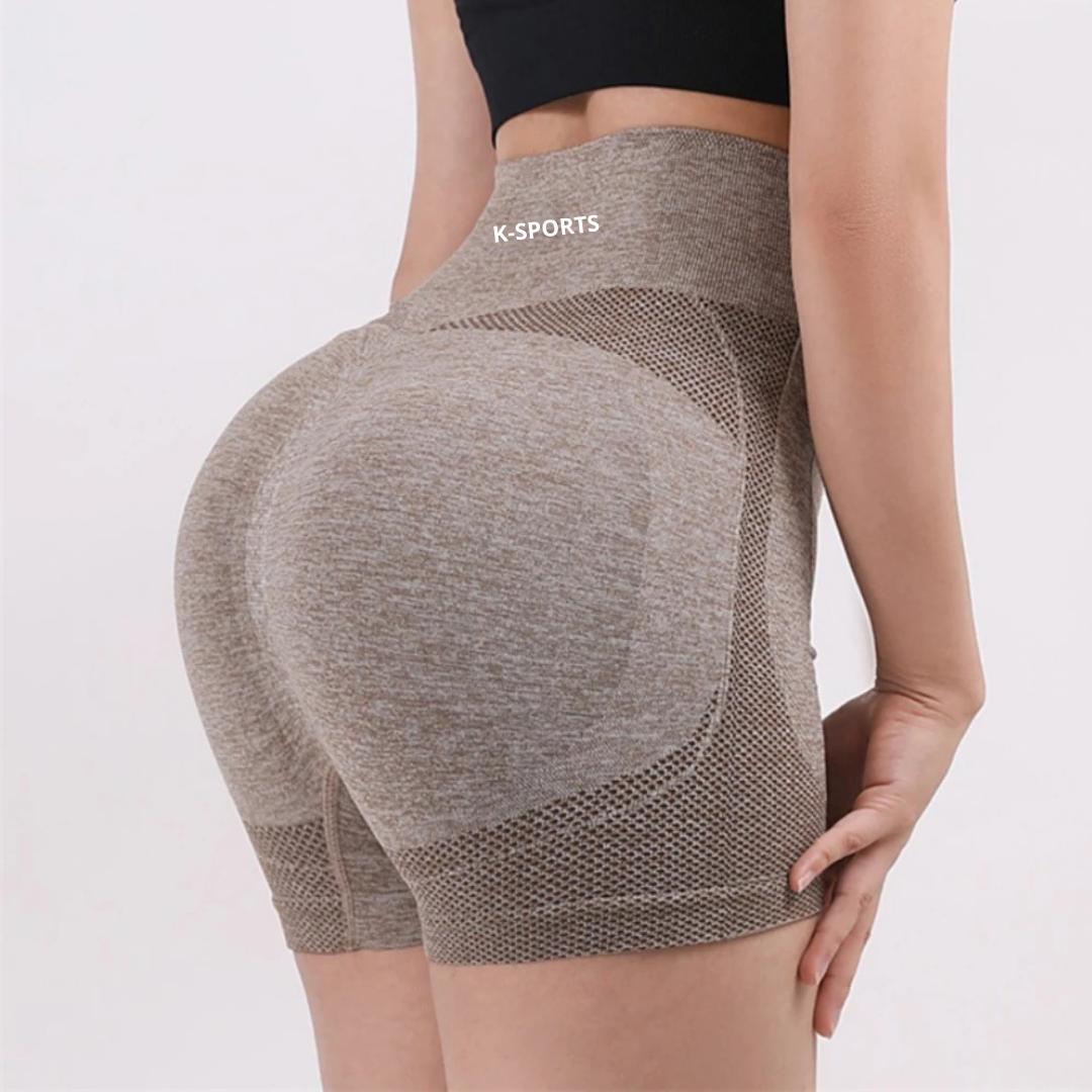 Shorts seamless Triple enfoque - Beige