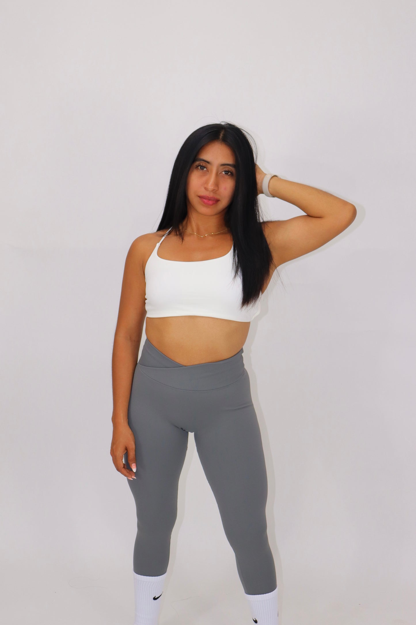 NOVA Leggins Seamless corte V - gris orford