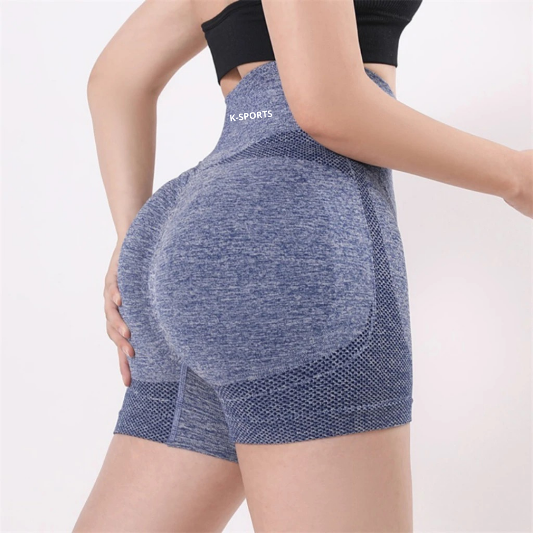 Shorts seamless Triple enfoque - Azul