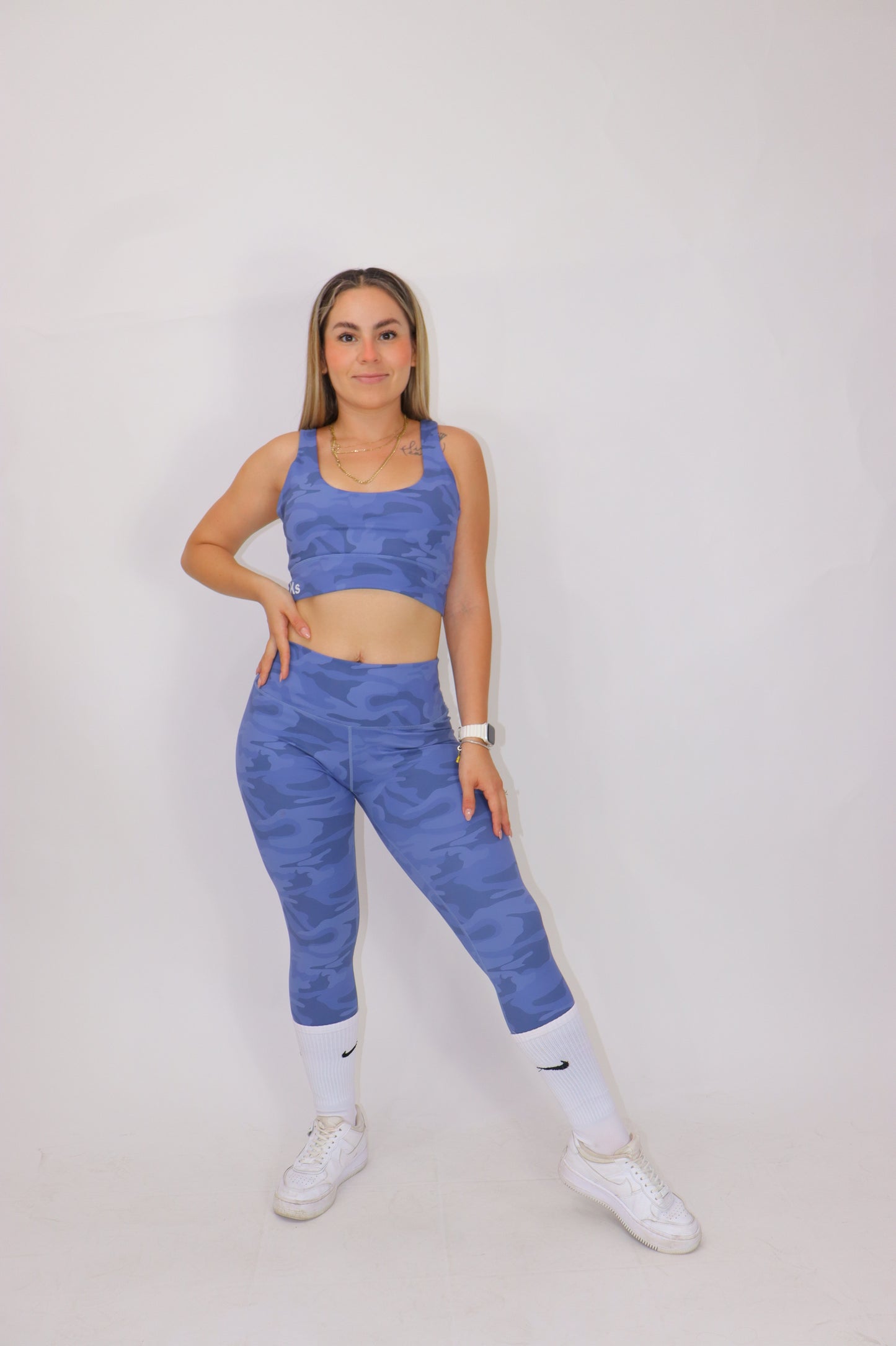 Set YOGA CAMUFLAJE - Azul