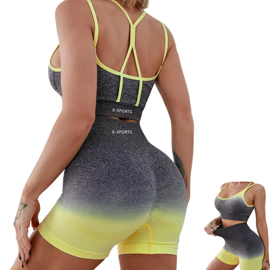 Conjunto seamless Ombre -Amarillo