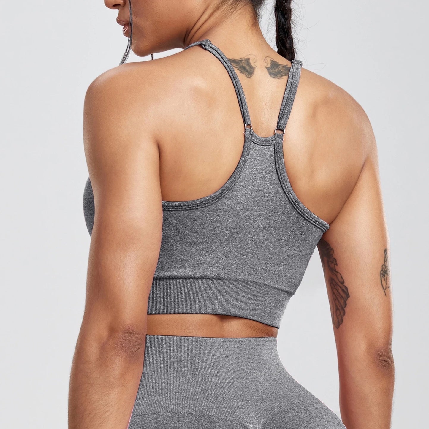 Top Seamless -Gris