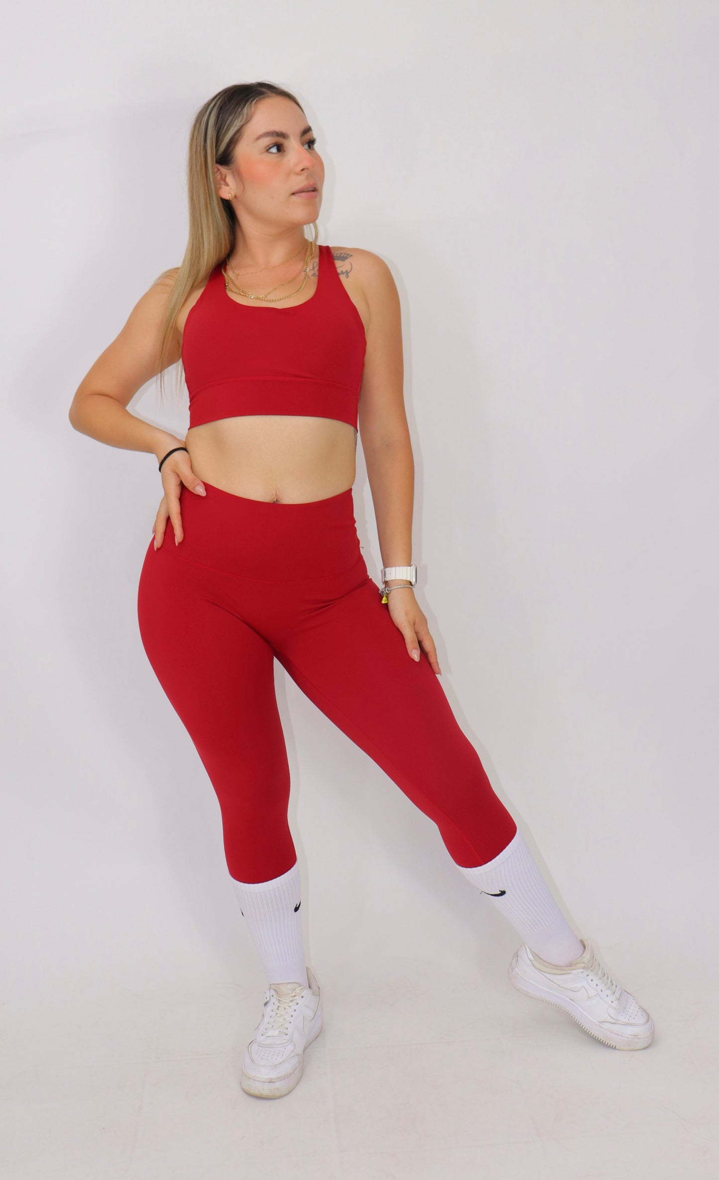 CONJUNTO YOGA ACTIVEWEAR -ROJO