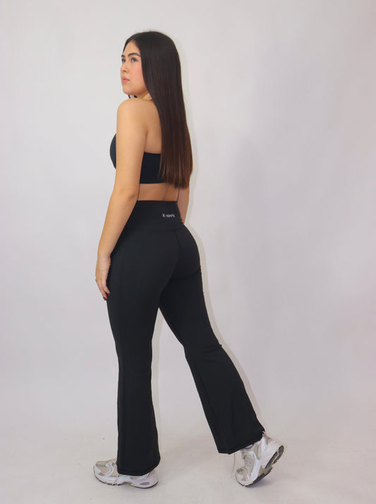 Leggins flare - Negro