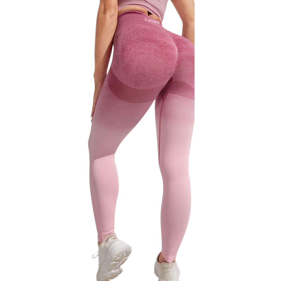 LEGGINS AL ESTILO OMBRE - Rosa