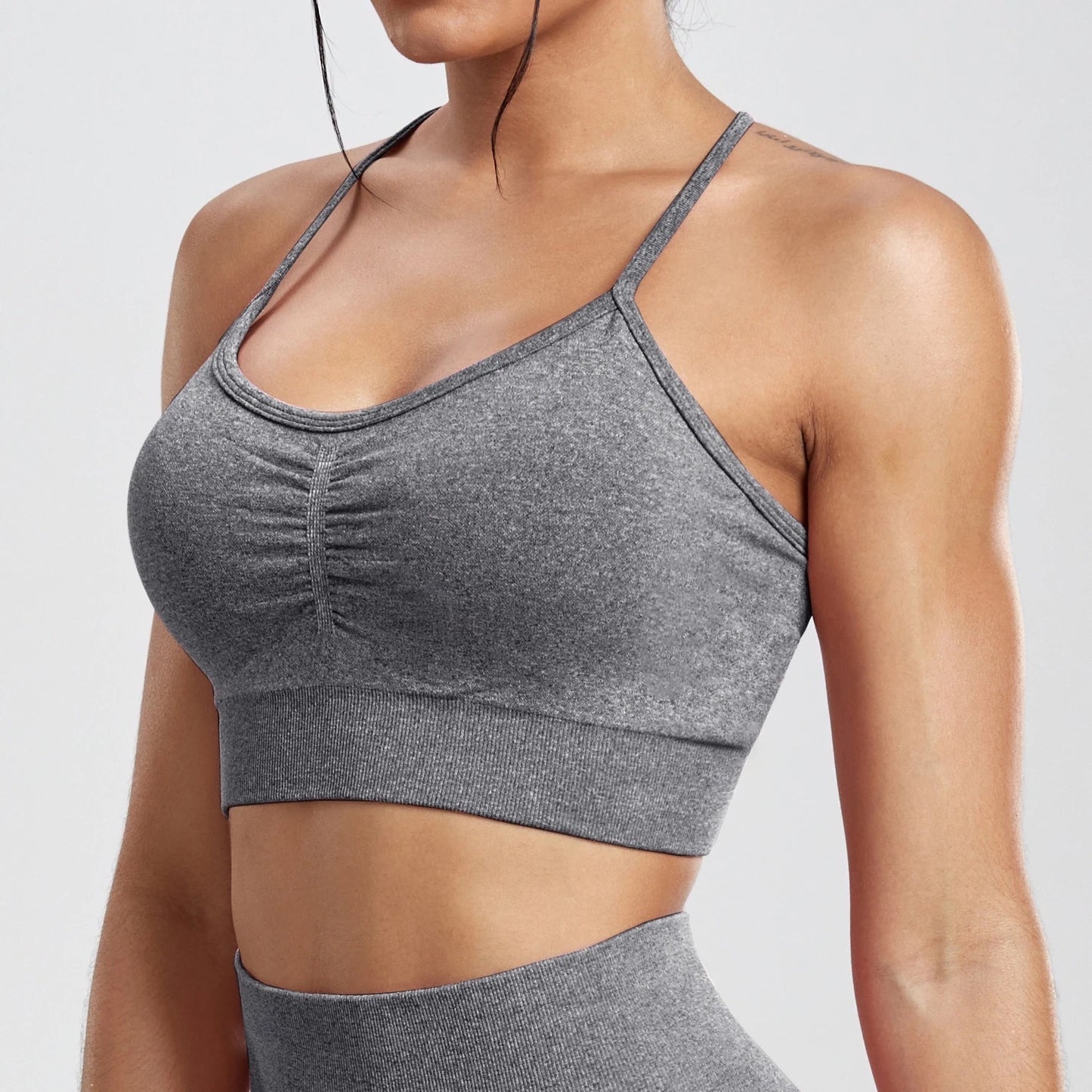 Top Seamless -Gris