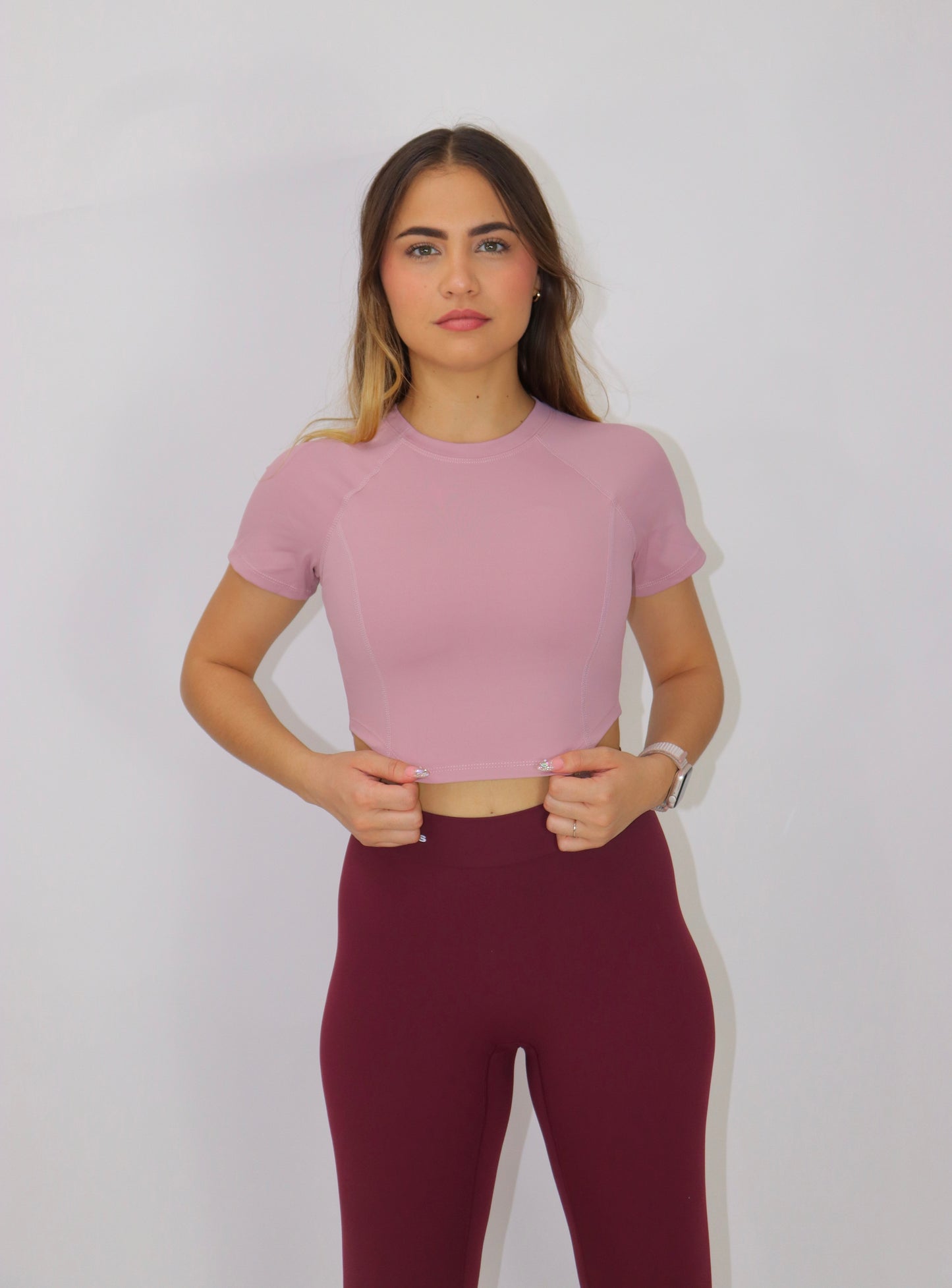 TOP LULU- YOGA FLEX - PALO DE ROSA