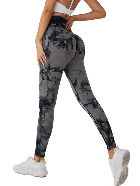 Leggins tie - Dye Seamless push up - GREY