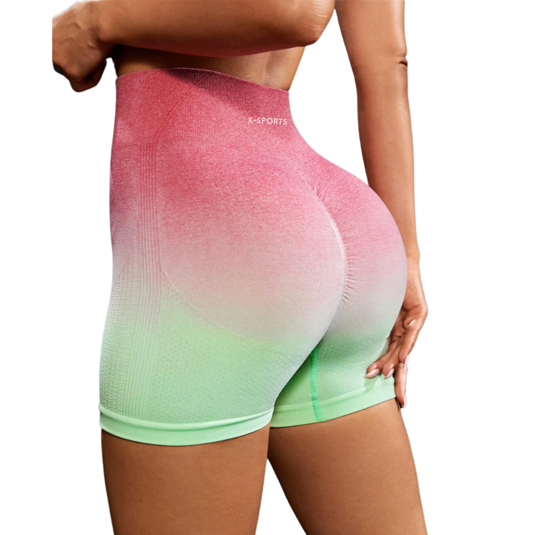 Shorts seamless Triple enfoque - Degradado coral