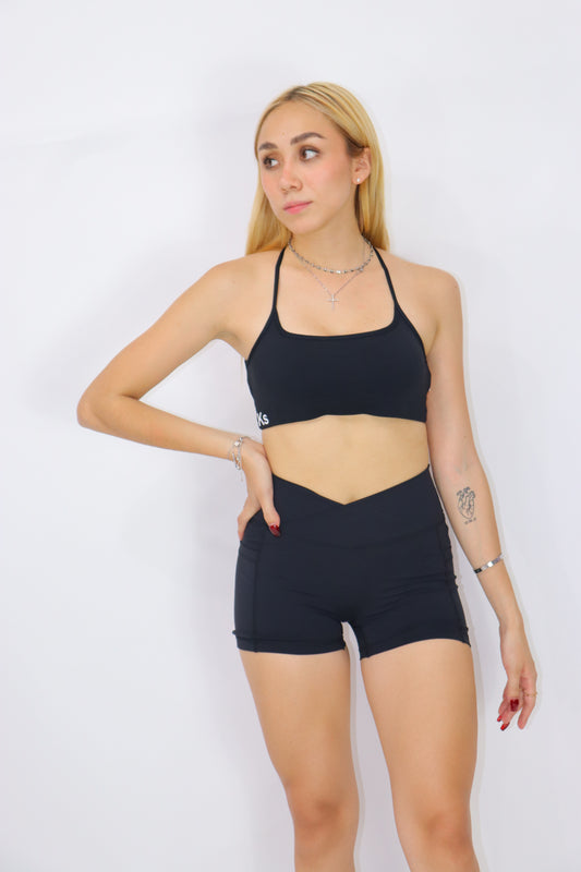 Amelia Set top & short  -  Negro