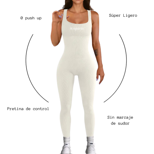 Jumpsuit Enterizo - seamless - CREAM