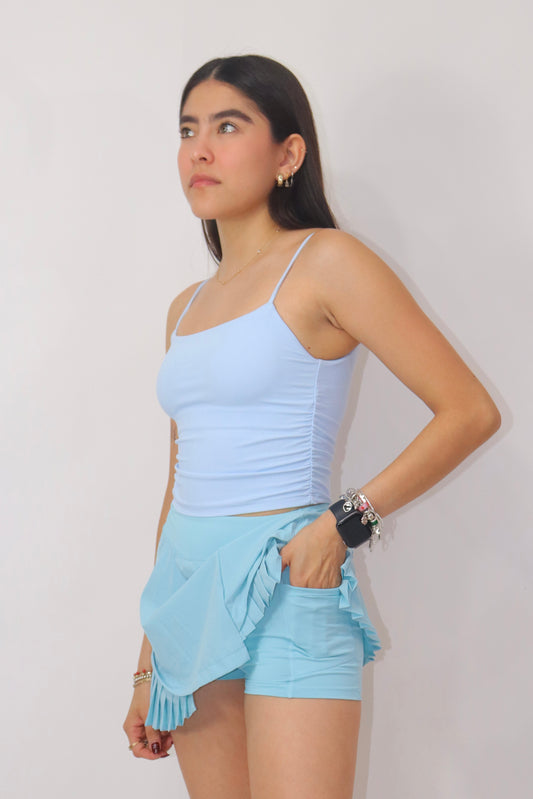 Falda short bella - azul