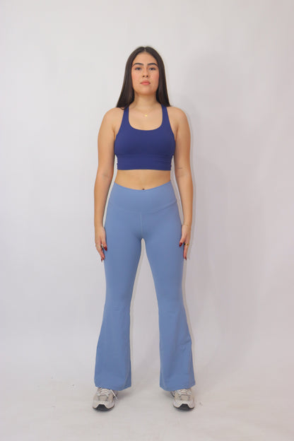 Leggins flare - Azul cielo