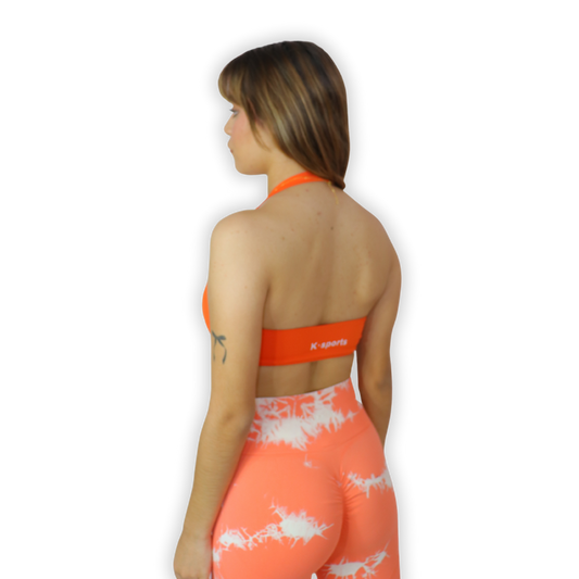 Nami top Halter- Orange intense