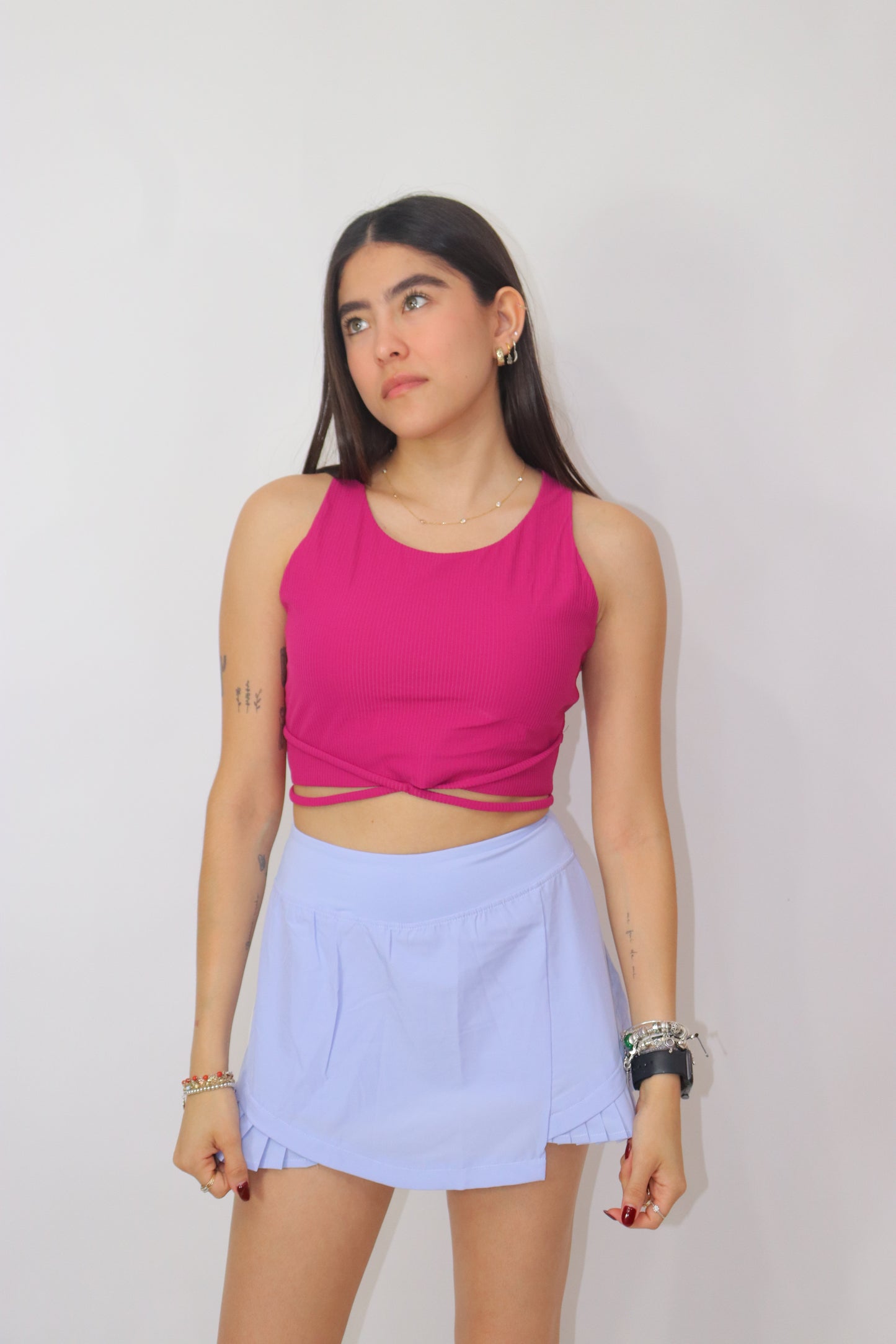 Falda short bella - lila