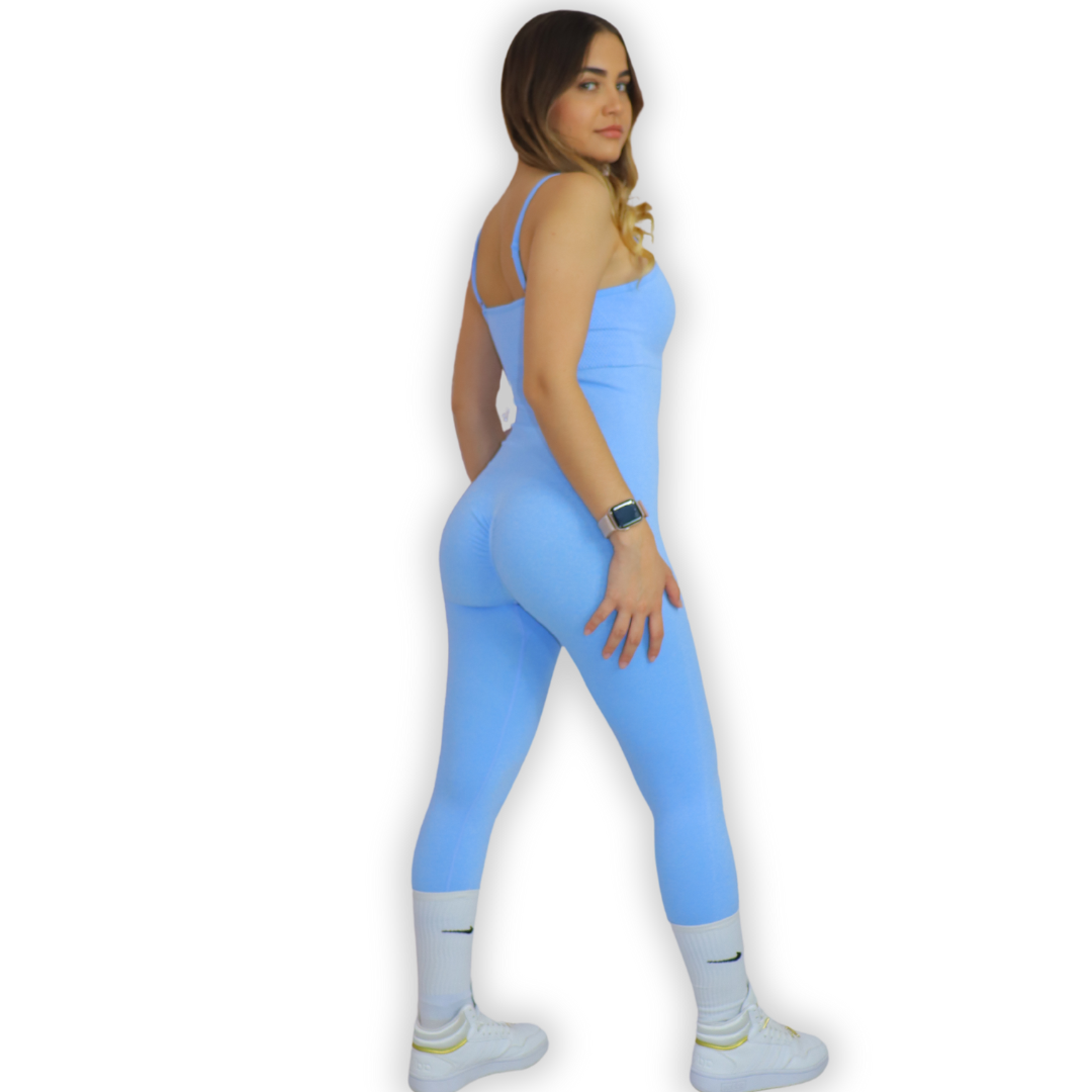 Jumsuit body seamless - Baby blue