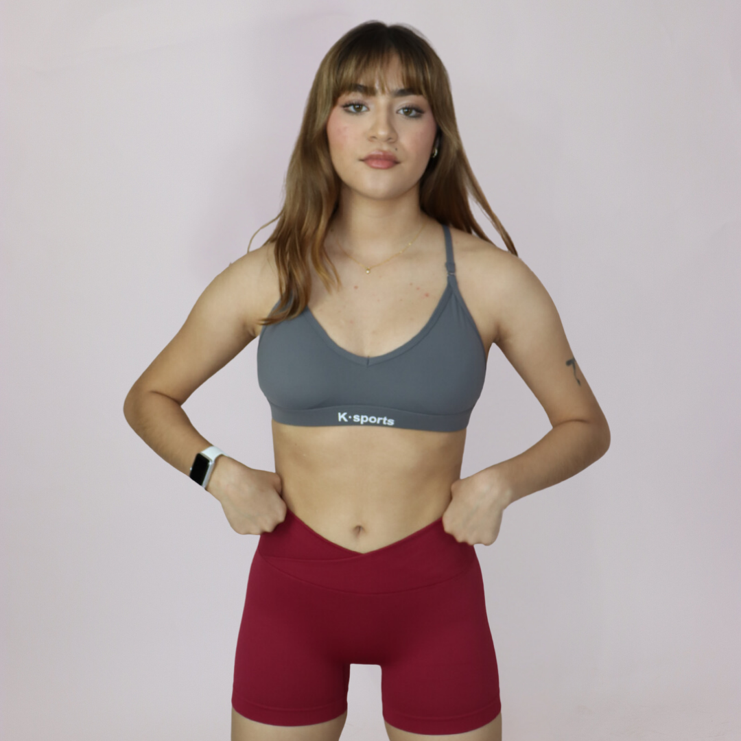 NOVA shorts Seamless corte V - Vino