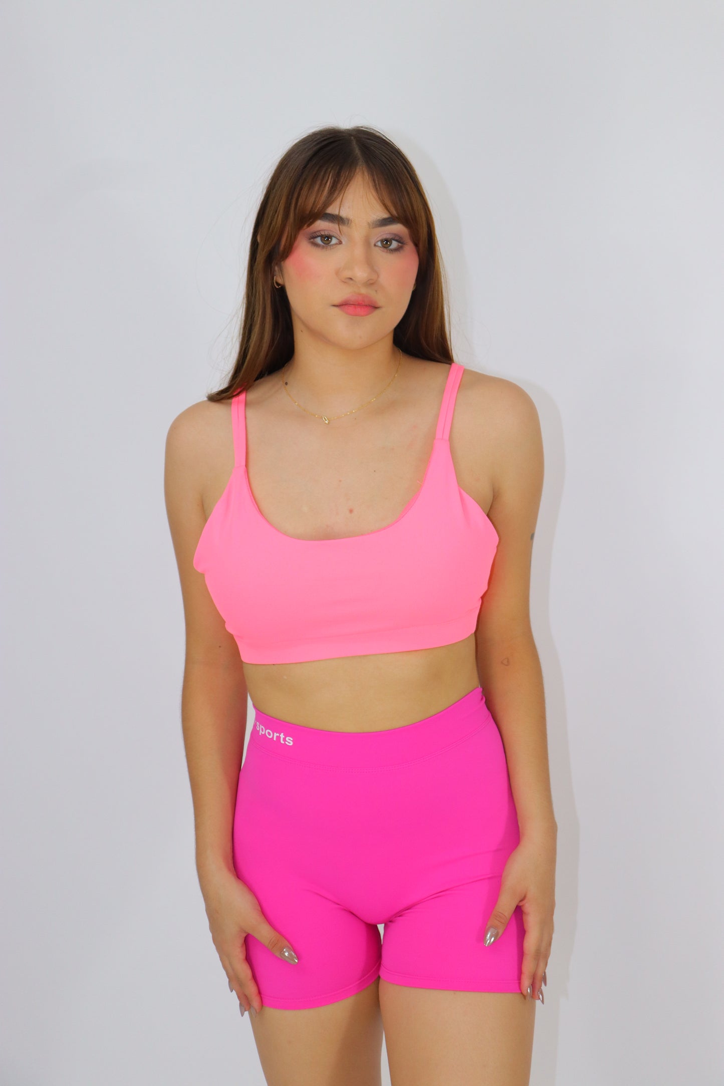 ACTIVEWEAR Top Deportivo al estilo Lulu- Coral Neon