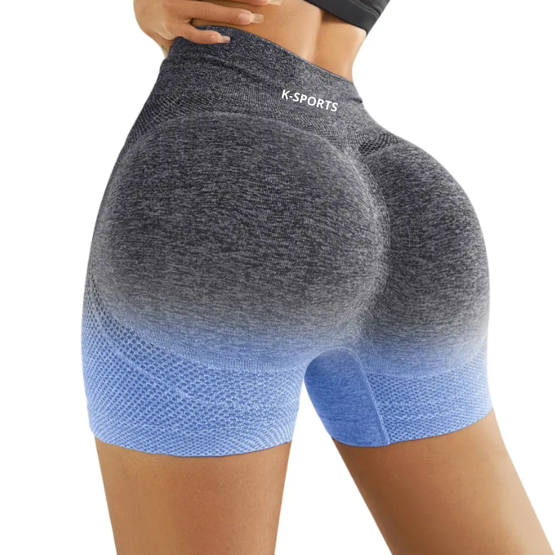 Shorts seamless Triple enfoque - Degradado Azul