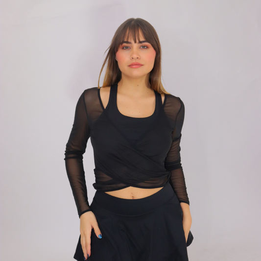 Dripe  Top - Black