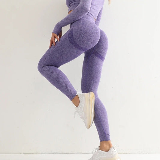 Leggins POP PUSH UP - MORADO